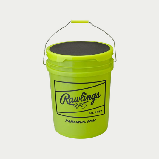 Rawlings 6 Gallon Empty Bucket Optic Yellow - 6 Pack