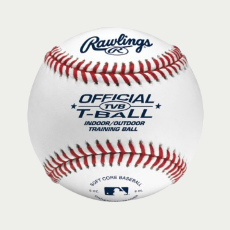 Rawlings TVB 9-Inch Sponge Rubber T-Ball Baseball - Team Pack