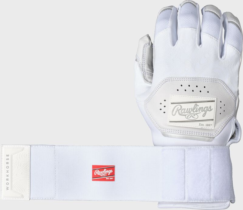 Rawlings Adult Workhorse Compression Strap Baseball Batting Gloves