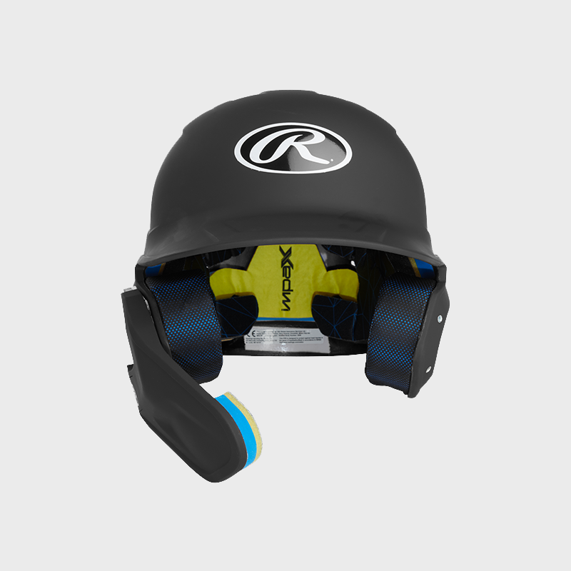 Rawlings Mach Adjust Matte Batting Helmet with Jaw Guard