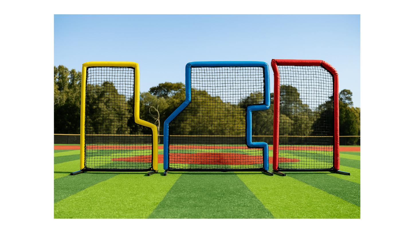 Pro 5′ × 7′ Baseball L-Screen with Head Protector