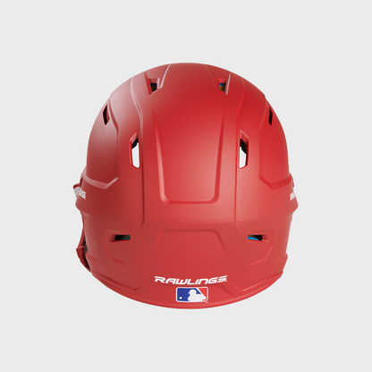 Rawlings Mach Adjust Matte Batting Helmet with Jaw Guard