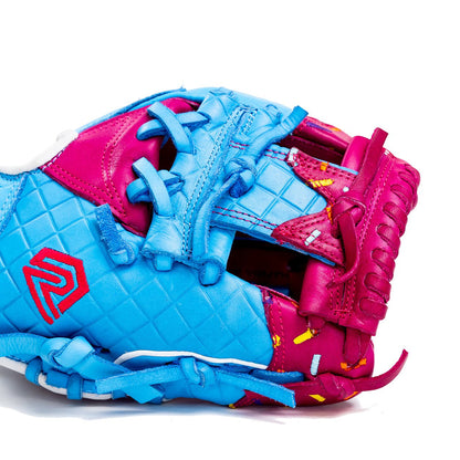 Youth Ball Glove - Ice Cream (Cotton Candy Blue and Pink)